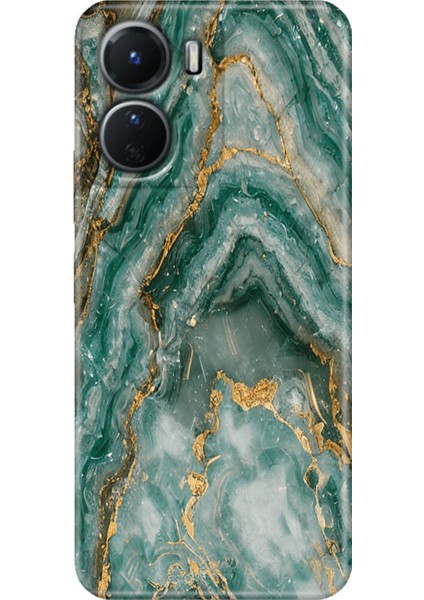 Vivo Y16 Kılıf Desenli Silikon Ermer Teknoloji Kapak Granit