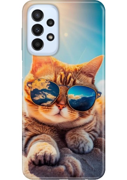 Samsung Galaxy A23 Kılıf A23 Silikon Tasarım Stok Cat
