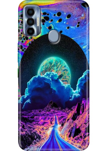 Spark 7 Pro Kılıf Renkli SPARK7PRO Silikon Dream Road