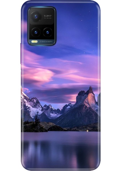 Vivo Y21S Uyumlu Kapak Kılıf Desenli Kapak Renkli Tpu Uv Kuzey