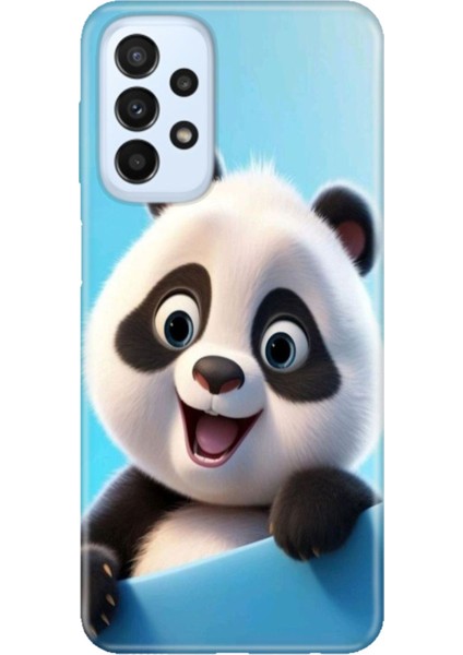 Samsung Galaxy A33 Uyumlu Kılıf Silikon Tasarım Stok Panda