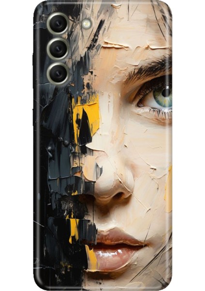 Samsung Galaxy S21 Fe Kılıf Desenli Kapak Renkli Tpu Uv Beauty