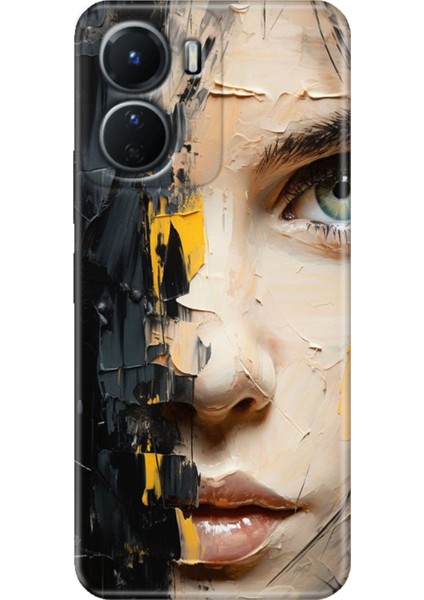 Vivo Y16 Kılıf Desenli Silikon Ermer Teknoloji Kapak Beauty