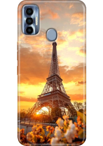 Spark 7 Pro Kılıf Renkli SPARK7PRO Silikon Eyfel