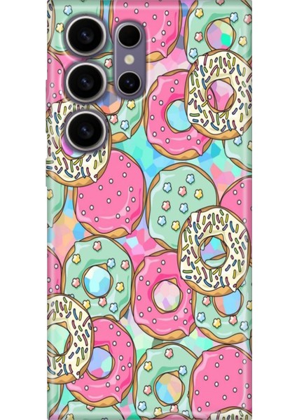 Samsung Galaxy S24 Ultra Kılıf Renkli Esnek Silikon Donut