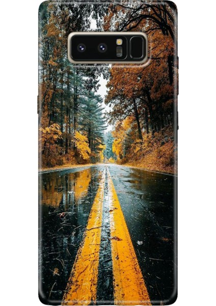 Samsung Galaxy Note 8 Kılıf Renkli Temalı Note8 Silikon Korku Yolu