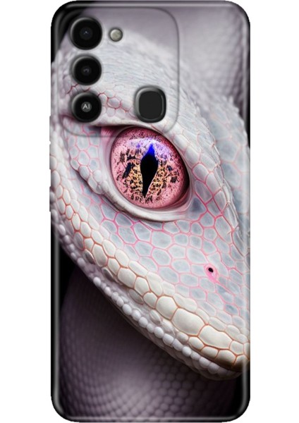 Spark 8c Kılıf Renkli Temalı Tecno 8c Silikon Dişi Cobra