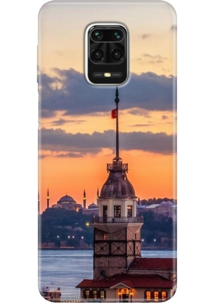 Xiaomi Redmi Note 9 Pro - 9s Kılıf Renkli Esnek Silikon Kız Kulesi