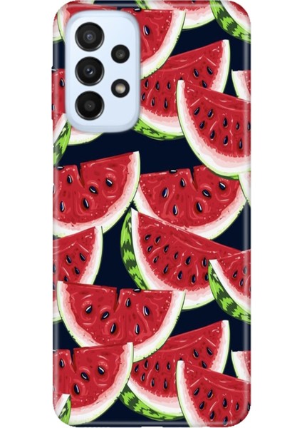 Samsung Galaxy A23 Kılıf A23 Silikon Tasarım Stok Karpuz