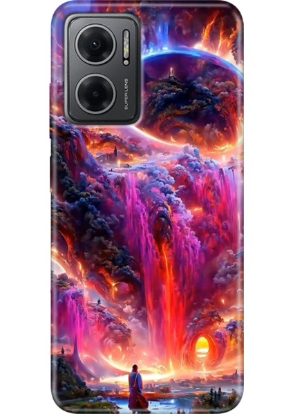 Xiaomi Redmi Note 11E Kılıf Desenli Design Silikon Gizemli Ülke