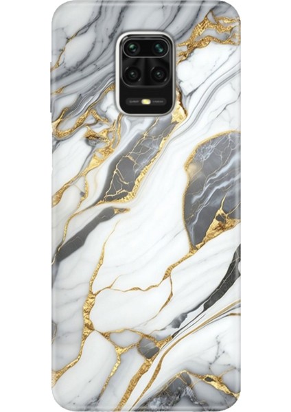 Xiaomi Redmi Note 9 Pro - 9s Kılıf Renkli Esnek Silikon Arsos Mermer