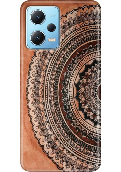 Redmi Note 12 5g Kılıf Baskılı Dokulu Kapak Silikon Mat Max