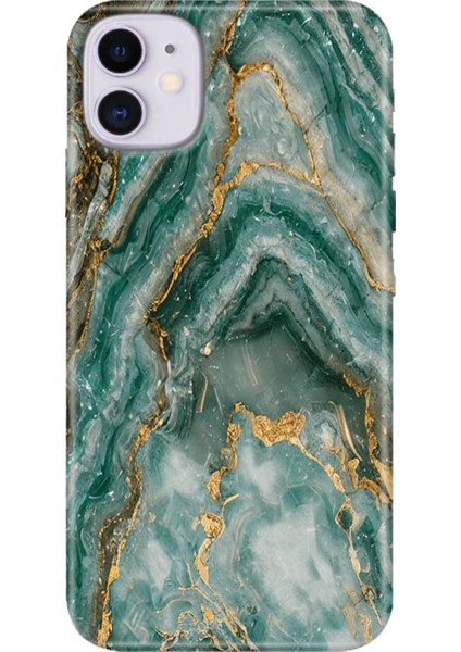 Apple iPhone 11 Kılıf Renkli Temalı iPhone 11 Silikon Granit