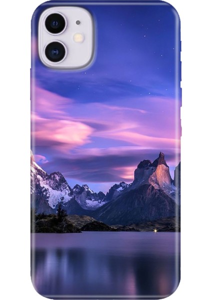 Apple iPhone 11 Kılıf Renkli Temalı iPhone 11 Silikon Kuzey
