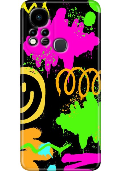 Infinix Hot 11S Uyumlu Kılıf Renkli Tpu Silikon Smile