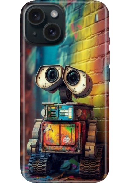 iPhone 15 Uyumlu Kılıf Desenli Kapak Renkli Tpu Uv Robotic