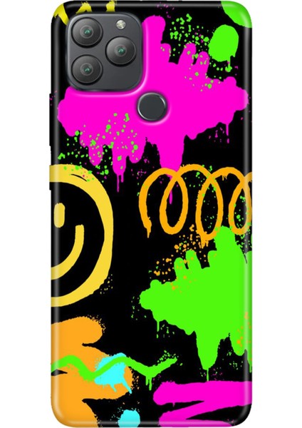 General Mobile Gm 22 Plus Kılıf Desenli Esnek Silikon Uv Smile