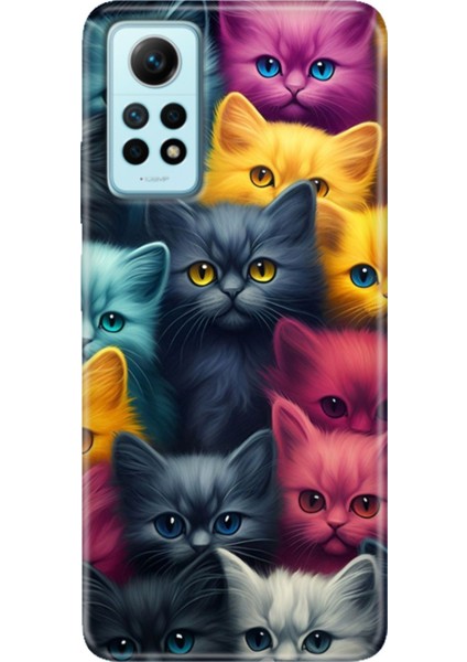 Xiaomi Redmi Note 12 Pro 4g Kılıf Desenli Outlet Silikon Kedi Ordusu