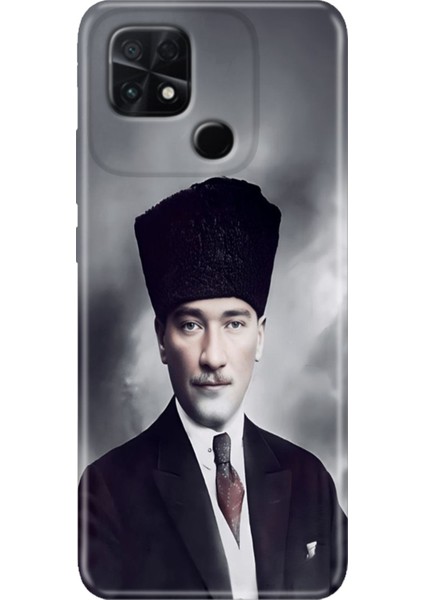 C40 Kılıf Renkli Temalı Poco C40 Silikon Atatürk
