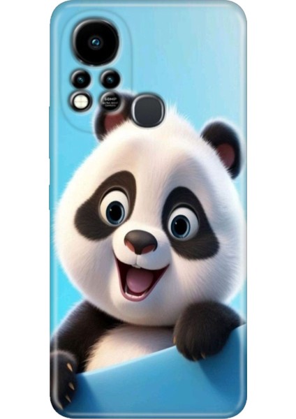 Infinix Hot 11S Uyumlu Kılıf Renkli Tpu Silikon Panda