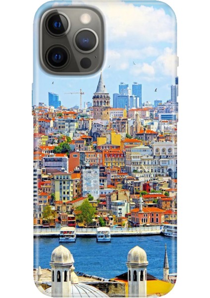 Apple iPhone 12 Pro Kılıf Tasarım Baskılı Silikon Istanbul