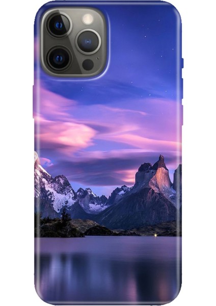 Apple iPhone 12 Pro Kılıf Tasarım Baskılı Silikon Kuzey