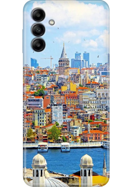 Samsung Galaxy A04S Kılıf Renkli Esnek Silikon Istanbul