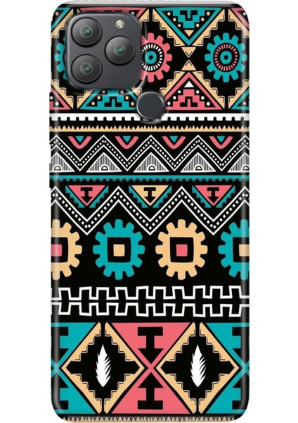 General Mobile Gm 22 Plus Kılıf Desenli Esnek Silikon Uv Etnik