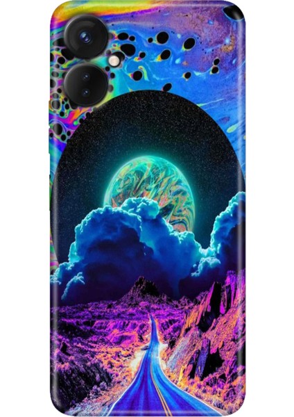 Camon 19 Neo Kılıf Desenli Camon 19 Neo Silikon Dream Road