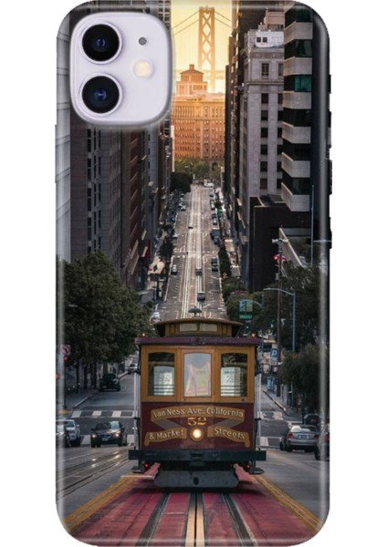 Apple iPhone 11 Kılıf Renkli Temalı iPhone 11 Silikon California