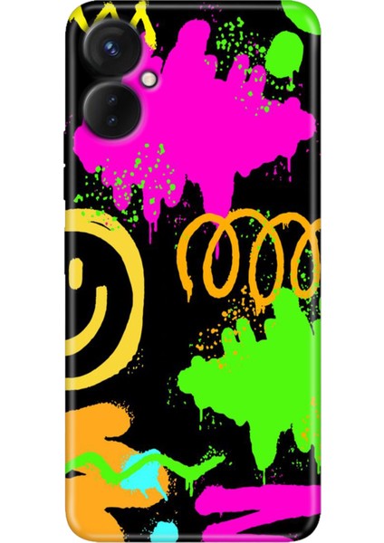 Camon 19 Neo Kılıf Desenli Camon 19 Neo Silikon Smile