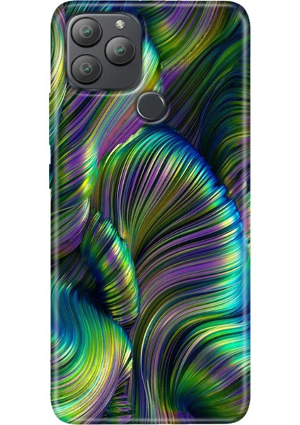 General Mobile Gm 22 Plus Kılıf Desenli Esnek Silikon Uv Holographic
