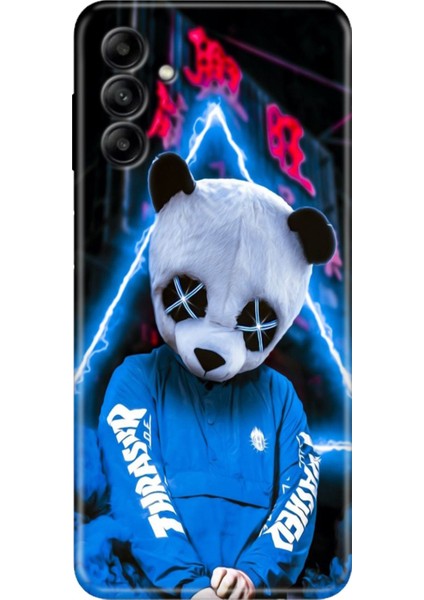 Samsung Galaxy A13 5g Kılıf Renkli Esnek Silikon Cool Panda