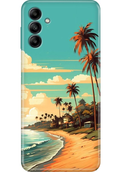 Samsung Galaxy A34 Kılıf Tasarım Esnek Silikon Malibu