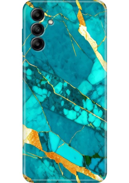 Samsung Galaxy A13 5g Kılıf Renkli Esnek Silikon Prag Mermer