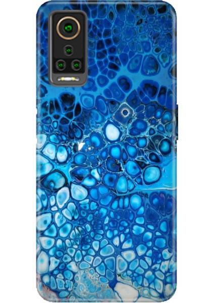 General Mobile Gm 22 Pro Kılıf Hd Desenli Esnek Silikon Derin Mavi