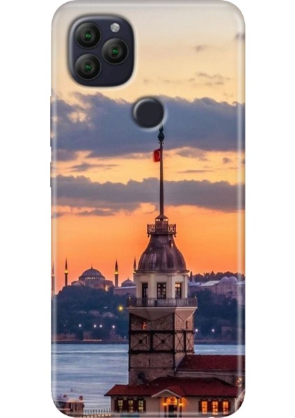General Mobile Gm 22 - 22S Kılıf Desenli Rubber Silikon Kız Kulesi