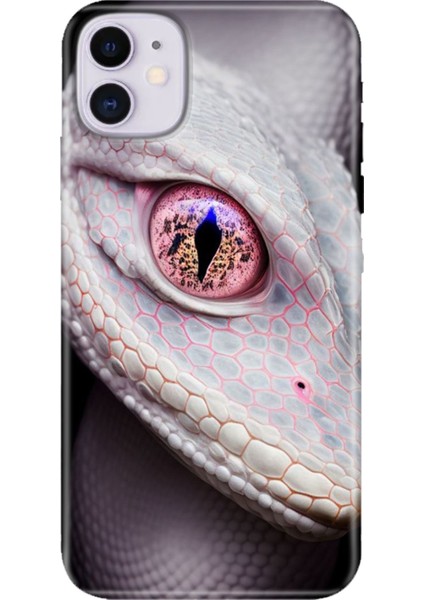 Apple iPhone 11 Kılıf Renkli Temalı iPhone 11 Silikon Dişi Cobra
