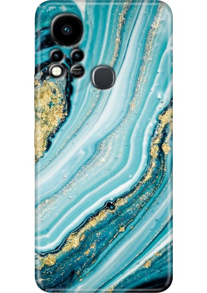 Infinix Hot 11S Uyumlu Kılıf Renkli Tpu Silikon Simli Taş