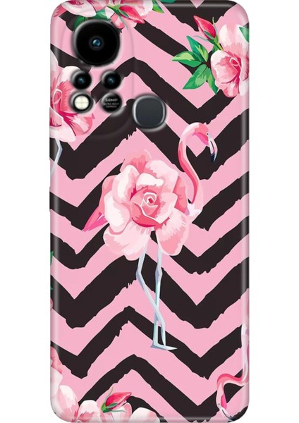Infinix Hot 11S Uyumlu Kılıf Renkli Tpu Silikon Flamingo