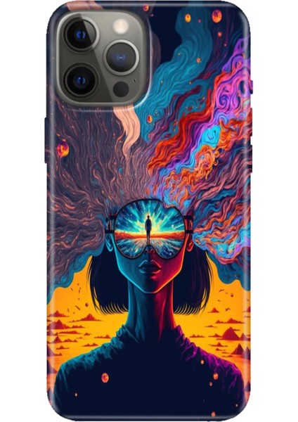 iPhone 12 Pro Max Kılıf Tasarım Baskılı Silikon Girdap
