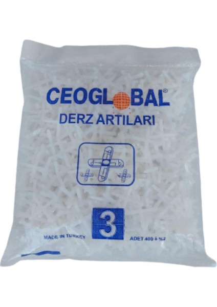 3 mm Tutmalı Derz Artısı Paket 400 Adet