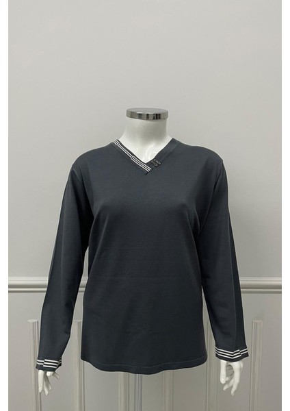 4826 Belgin Triko Bluz Battal