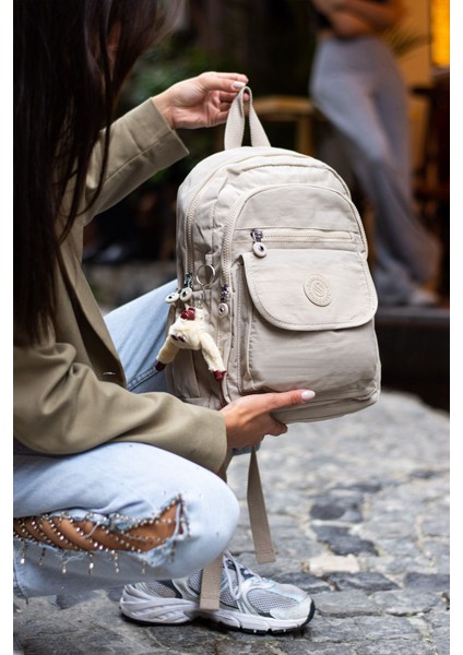 Srgn Suya Dayanıklı Paraşüt Kumaş Çok Gözlü Ayarlanabilir Askılı Sırt Çantası Unisex