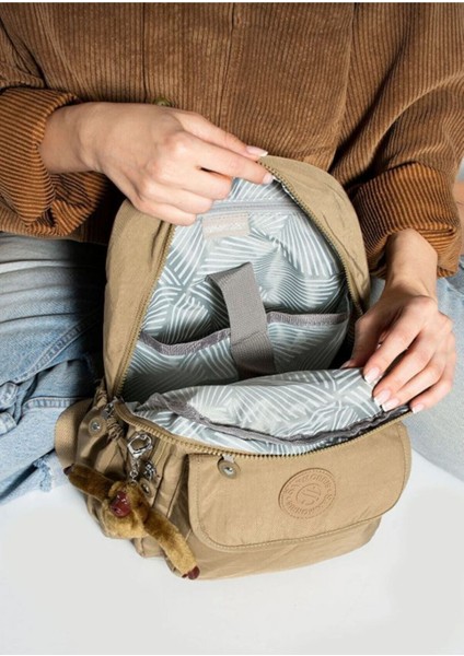 Srgn Suya Dayanıklı Paraşüt Kumaş Çok Gözlü Ayarlanabilir Askılı Sırt Çantası Unisex fırsatları