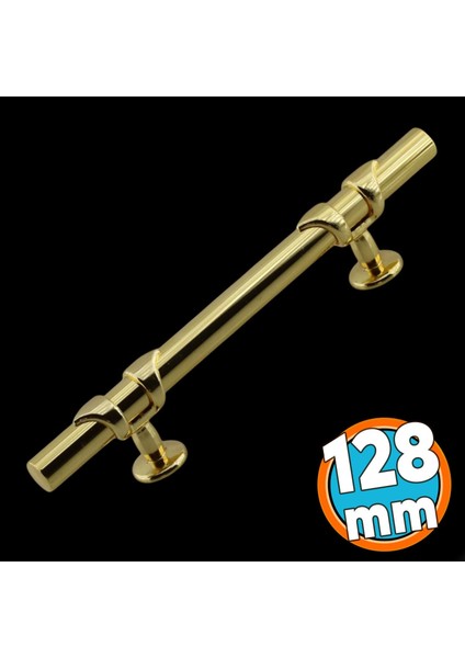 Mobilya Çekmece Mutfak Dolabı Dolap Kulpları Kulbu Kulpu Altın Gold Metal Kulp 128 mm -12.8 cm