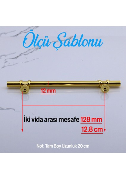 Mobilya Çekmece Mutfak Dolabı Dolap Kulpları Kulbu Kulpu Altın Gold Metal Kulp 128 mm -12.8 cm fiyatları
