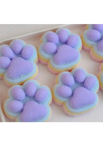 Kedi Patisi Sitres Oyuncağı Yumuşak 7,5 cm Fidget Squishy Tüylü Pati