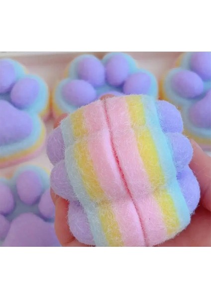 Kedi Patisi Sitres Oyuncağı Yumuşak 7,5 cm Fidget Squishy Tüylü Pati