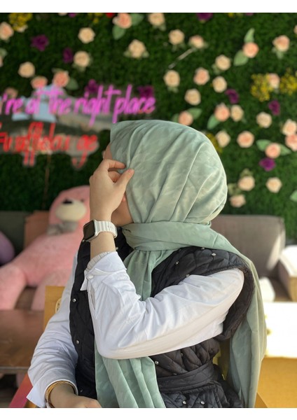 Mint Çağrı İpek Jakar Kazayağı Şal modelleri